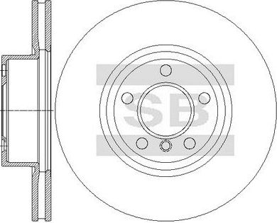 Тормозной диск Sangsin Hi-Q передний для BMW 3 IV (E46) 2001-2006. Артикул SD5226
