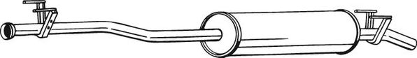 Глушитель (средняя часть) Bosal для Mercedes-Benz Sprinter 906 2006-2026. Артикул 287-355