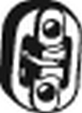 Кронштейн глушителя Bosal (Бельгия). Артикул 255-190