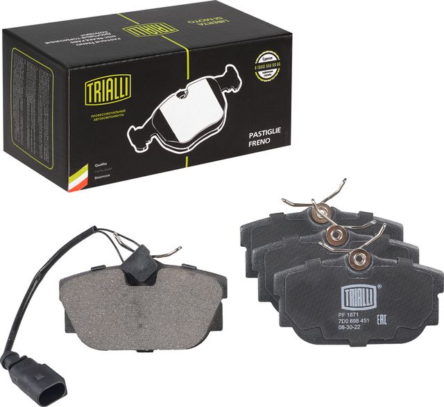 Тормозные колодки Trialli (Low-Metallic). Артикул PF 1871