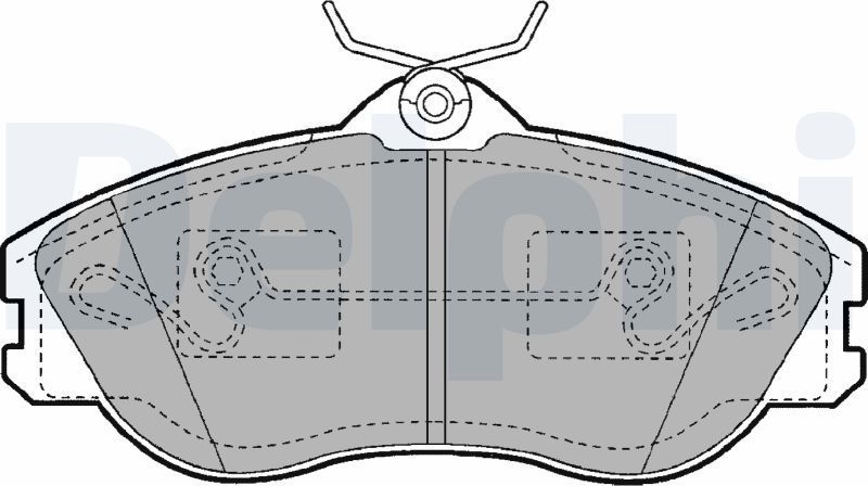 Тормозные колодки Delphi (Low-Metallic). Артикул LP1445