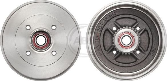 Тормозной барабан ABS задний для Renault Sandero II 2007-2021. Артикул 2698-SC