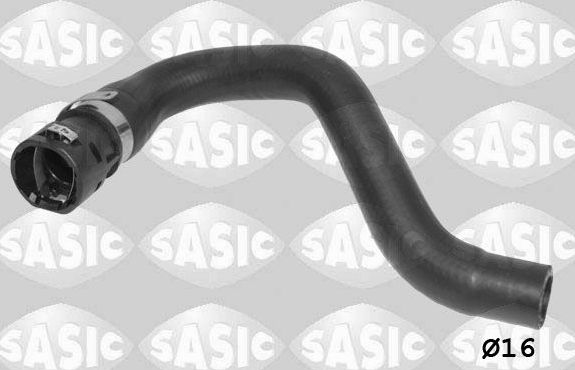 Патрубок радиатора (системы охлаждения) Sasic левый для Fiat Ducato III 2006-2026. Артикул 3400264