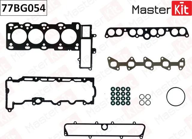 77BG054 Верхний комплект прокладок с прокладкой ГБЦ Opel Astra/Vectra 2.0Di-2.2DTi X20DTH 96- (Master KIT). Артикул 77bg054