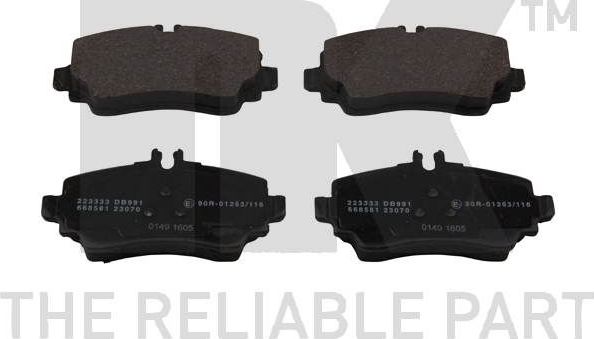 Тормозные колодки NK. Артикул 223333