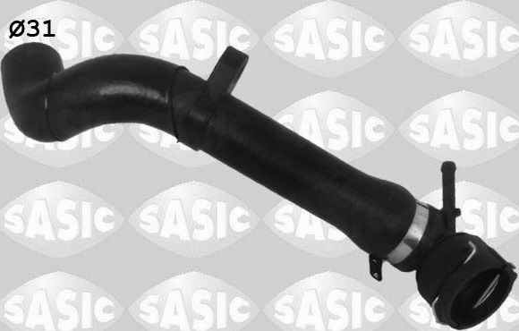 Патрубок радиатора (системы охлаждения) Sasic правый верхний для Volkswagen Fox I 2005-2009. Артикул 3406240