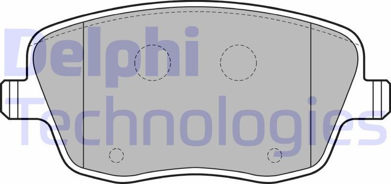 Тормозные колодки Delphi (Low-Metallic). Артикул LP1728