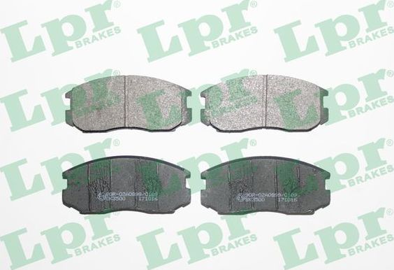 Тормозные колодки LPR передние для Proton Persona I 1994-2003. Артикул 05P932