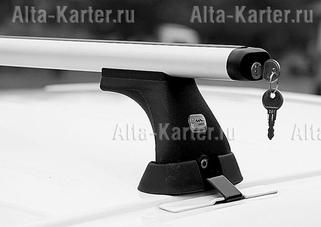 Багажник на крышу Amos Koala на штатные места для Toyota Hiace H100 Van 4/5-дв. 1996-2006 (Аэродинамические дуги). Артикул K-B-f1.3l