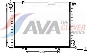 Радиатор охлаждения двигателя AVA. Артикул MS2134