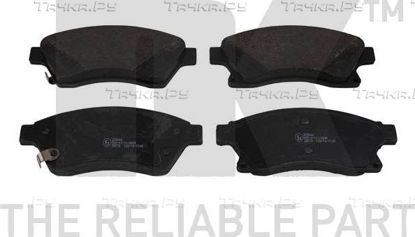Тормозные колодки NK передние для Opel Astra J 2009-2017. Артикул 223644