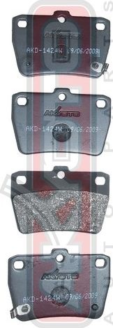 Тормозные колодки Akyoto Packing AKYOTO. Артикул AKD-1424