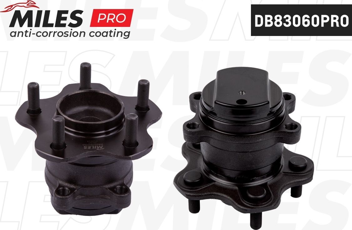 Ступица с подшипником задняя (серия PRO с антикоррозийным покрытием) под ABS, NI (Miles). Артикул DB83060PRO