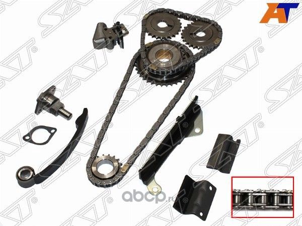 Комплект для замены цепи ГРМ NISSAN GA15-16DE 90-9 (SAT). Артикул TKNS102D