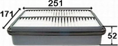 Воздушный фильтр JS Asakashi. Артикул A171J