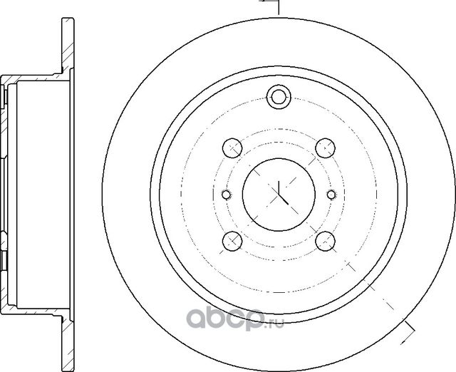 Диск тормозной (G-Brake). Артикул GR01355