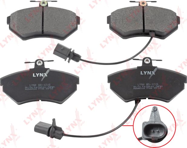 Тормозные колодки LYNXauto. Артикул BD-1215