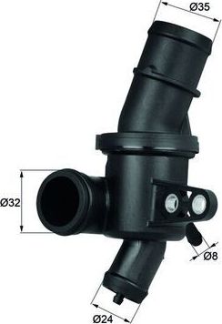 Термостат Mahle Behr для Mercedes-Benz A-Класс II (W169) 2004-2012. Артикул TH 4 80