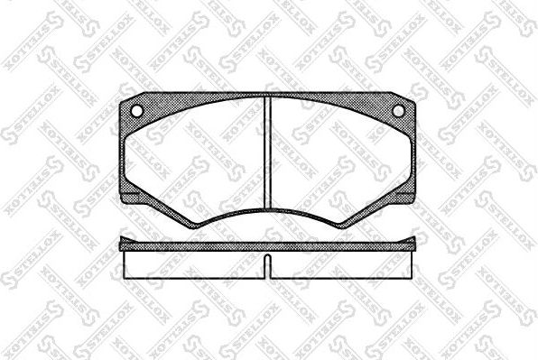 Тормозные колодки Stellox передние для Mercedes-Benz T1 1977-1996. Артикул 058 000B-SX