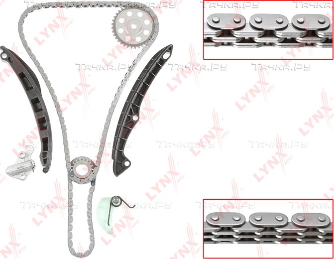 Цепь ГРМ LYNXauto для Volkswagen Tiguan I 2008-2018. Артикул TK-0045