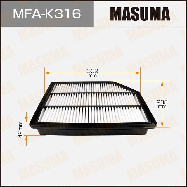 Воздушный фильтр Masuma. Артикул MFA-K316