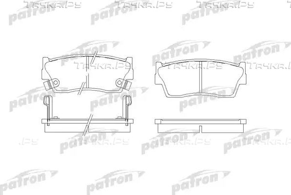 Тормозные колодки Patron передние для Suzuki X-90 1995-1997. Артикул PBP712