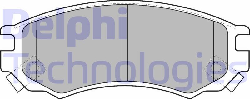 Тормозные колодки Delphi (Semi-Metallic). Артикул LP1506