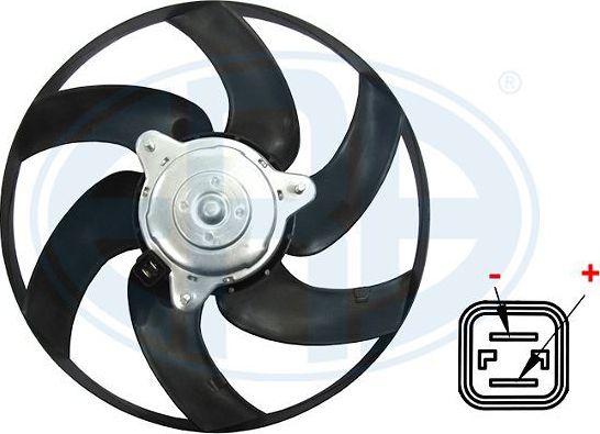 Вентилятор радиатора двигателя Era для Citroen C4 II 2006-2011. Артикул 352023