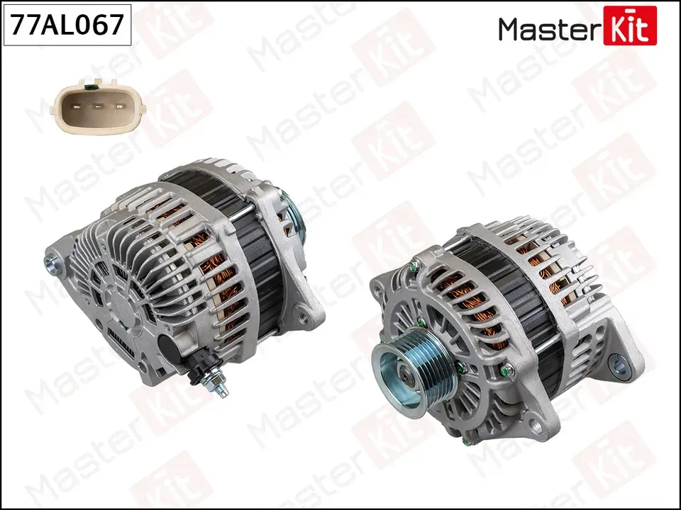 77AL067 Генератор\ NISSAN MURANO (Z51) 3.5 130A (14V 130A) (Master KIT) Master KIT. Артикул 77al067