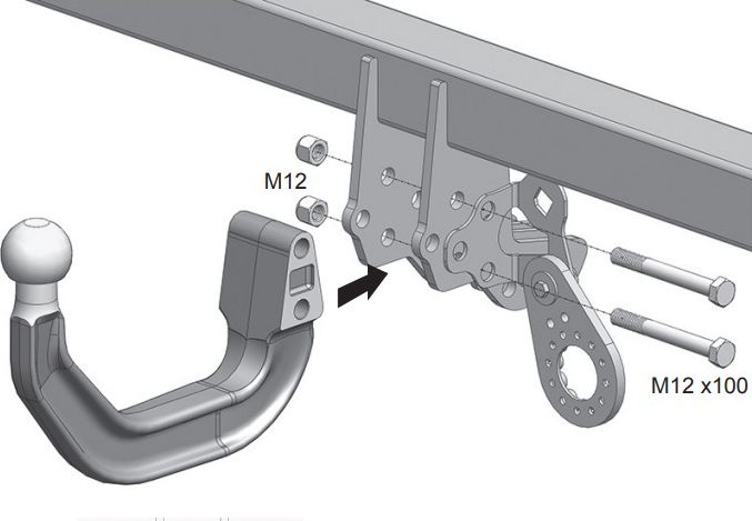 Фаркоп Westfalia для Honda CR-V V 2017-2022 вкл. Hybrid. Артикул 338130600001