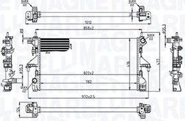 Радиатор охлаждения двигателя Magneti Marelli для Fiat Ducato III 2011-2026. Артикул 350213215200
