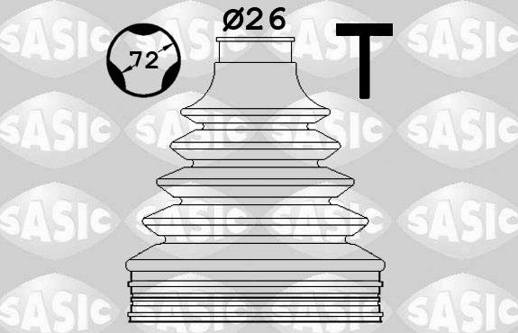 Пыльник ШРУСа внутренний Sasic (термопласт). Артикул 1906120