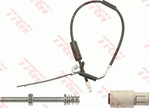 Трос ручника (тросик ручного тормоза) TRW. Артикул GCH701