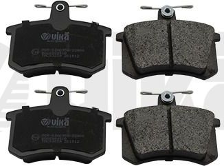Тормозные колодки Vika (Semi-Metallic). Артикул 66981101101