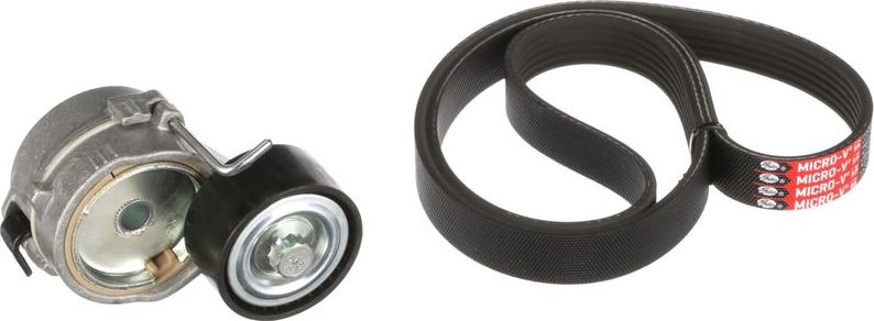 Приводной ремень поликлиновой с роликами (комплект) Gates Micro-V®. Артикул K166PK1043