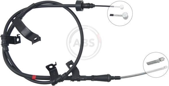 Трос ручника (тросик ручного тормоза) ABS. Артикул K17475