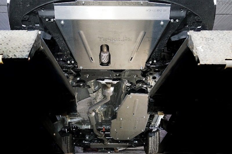 Защита алюминиевая ТСС (4 мм) для картера, КПП, бака и адсорбера Changan CS75 Plus 2023-2026. Артикул ZKTCC00616K