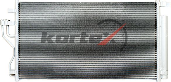 Радиатор кондиционера с ресивером (Kortex). Артикул KRD2035