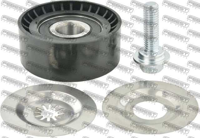 Направляющий (ведущий) ролик приводного поликлинового ремня Febest. Артикул 1088-J305