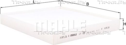 Салонный фильтр Mahle для Kia Sorento III Prime 2015-2026. Артикул LA 1399