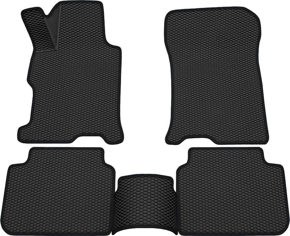 Коврики Rezkon 3D EVA Ромб резиновые для салона Honda Accord IX 2012-2015 Черный кант. Артикул 9219005201