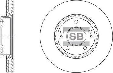 Тормозной диск Sangsin Hi-Q передний для Kia Proceed I 2008-2012. Артикул SD1056