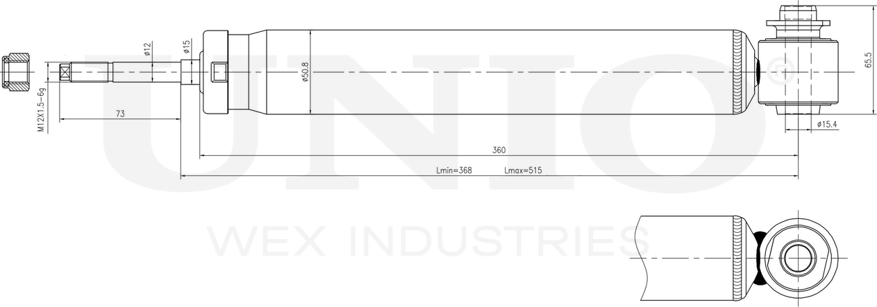 Амортизатор подвески (Unio). Артикул SAB-10690