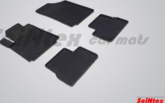 Коврики резиновые Seintex с узором сетка для салона Citroen С3 I 2002-2010. Артикул 00210