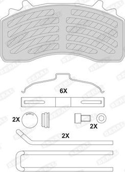 Тормозные колодки BERAL. Артикул BCV29223TK