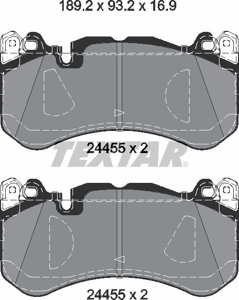 Тормозные колодки Textar Q+. Артикул 2445505