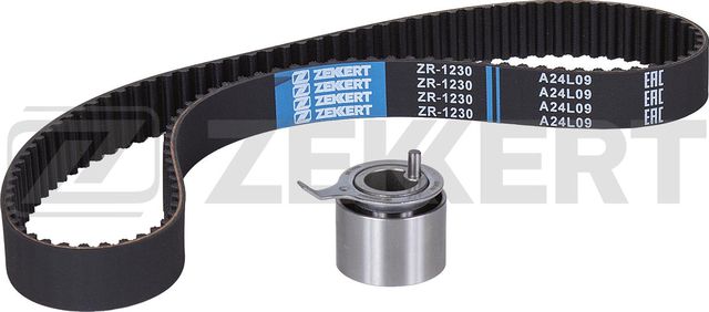 Ремень ГРМ с роликами (комплект) Zekkert (HNBR (Hydrierter Acryl-Nitril-Butadien-Kautschuk)) для Daewoo Matiz I 2003-2015. Артикул ZR-1230