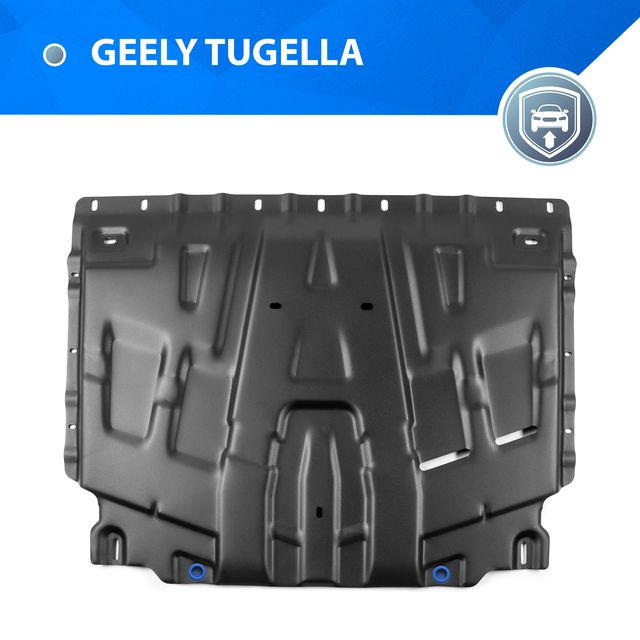 Защита картера и КПП Rival для Geely Tugella АКПП 4WD 2020-2026. Артикул 111.1923.1