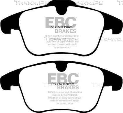 Тормозные колодки EBC Brakes. Артикул DP21932