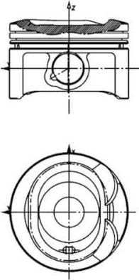 Поршень Kolbenschmidt для Toyota Avensis I 2000-2003. Артикул 40080600